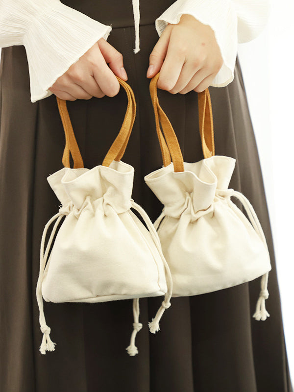 Drawstring Split-Joint Mini Bags