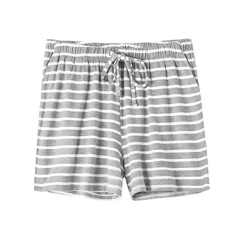 Women Casual Drawstring Pocket Pajama Shorts