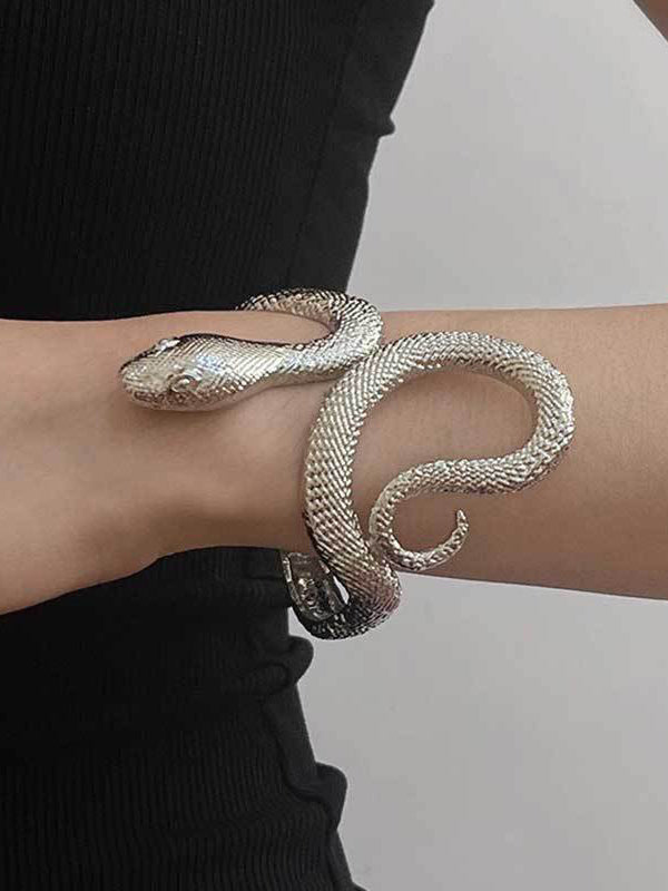 Geometric Snake Shape Solid Color Bracelet Accessories