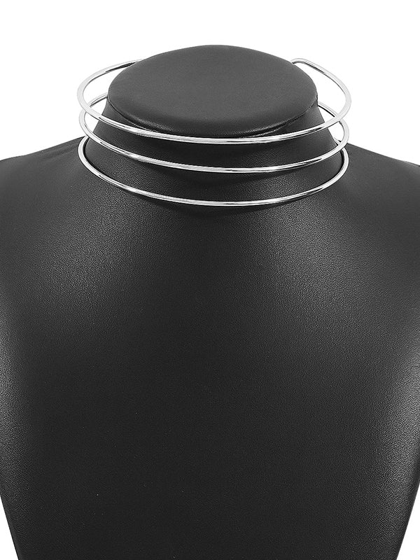 Normcore Geometric Ringent Choker Necklace Necklaces Accessories