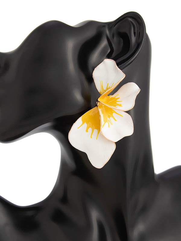 Flower Shape Drop Earrings
