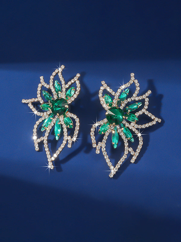 Flower Shape Drop Earrings