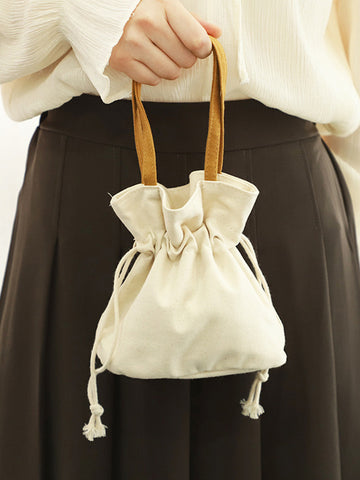 Drawstring Split-Joint Mini Bags