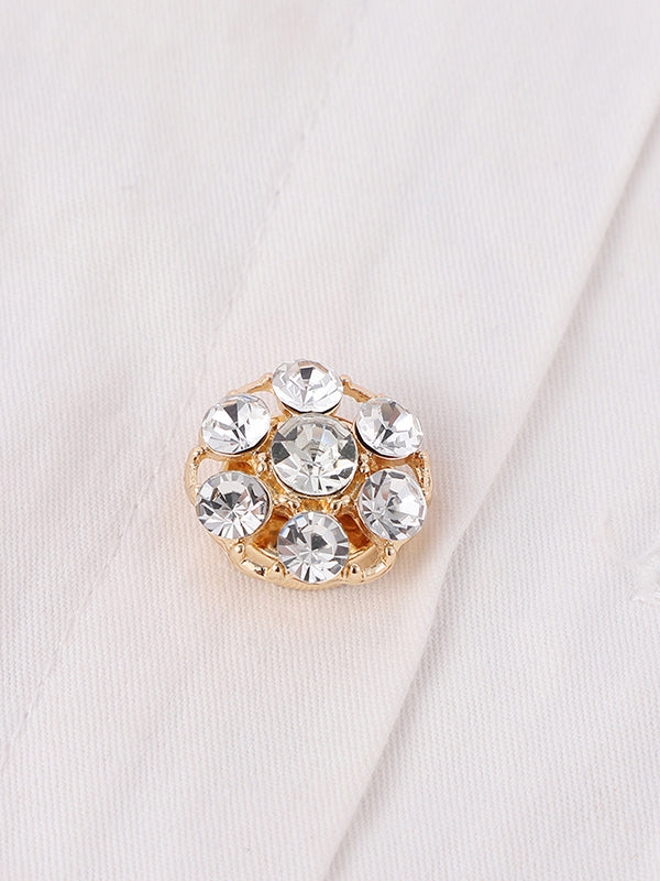 Detachable Rhine Stones Cufflink Accessories