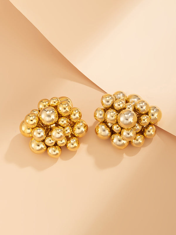 Geometric Solid Color Earrings Accessories