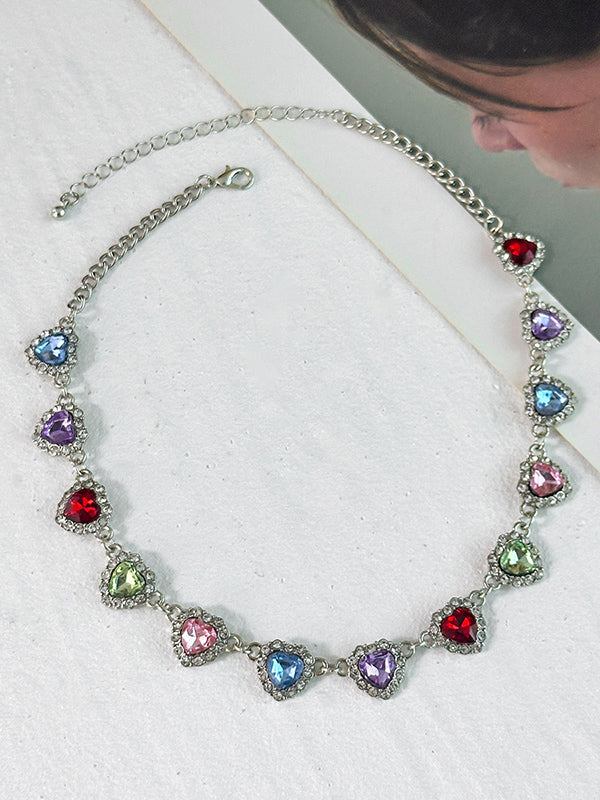 Geometric Heart Shape Necklaces Accessories