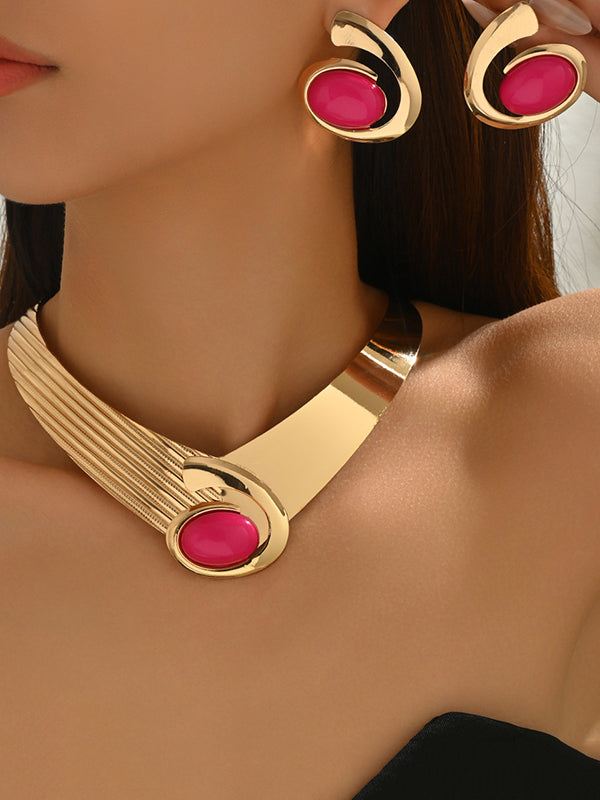 Geometric Drop Earrings Necklaces Accessories