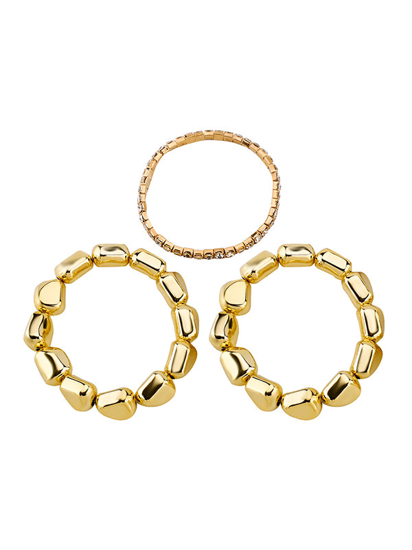 Normcore Geometric Rhine Stones Bracelet Accessories