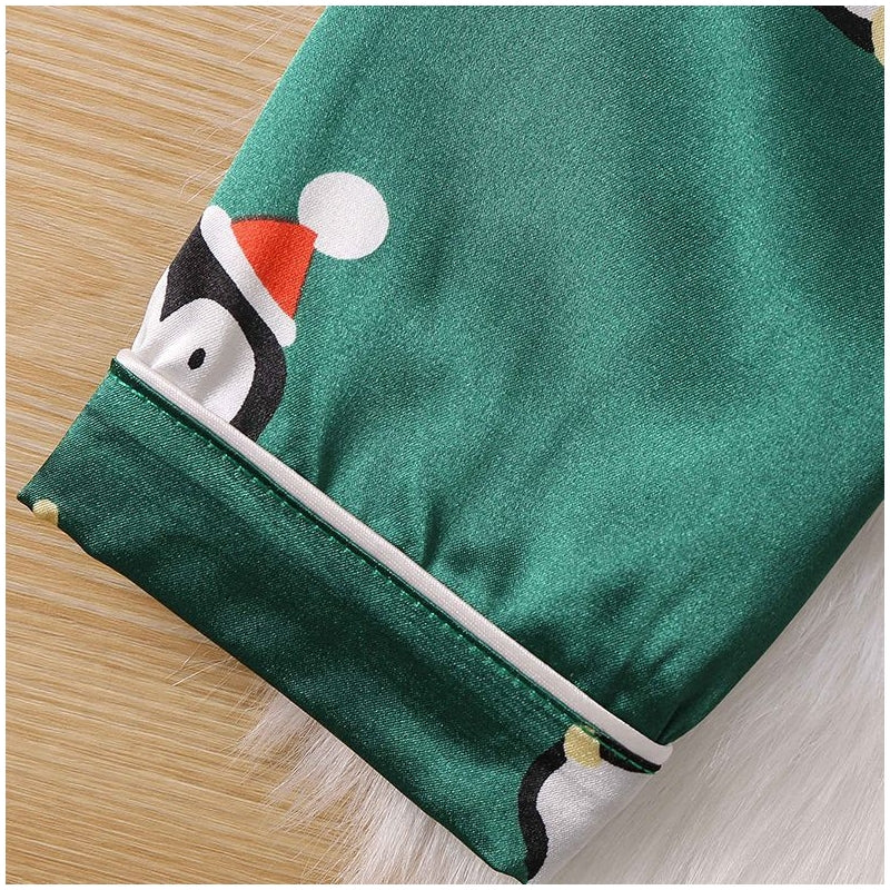 Christmas Women Fashion Printed Pajamas Two-Piece Set