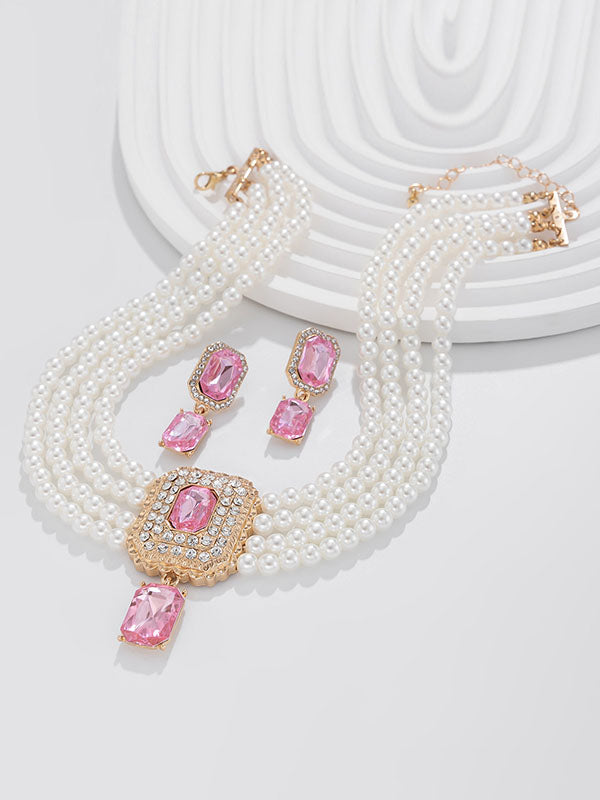 Geometric Drop Earrings Necklaces Accessories