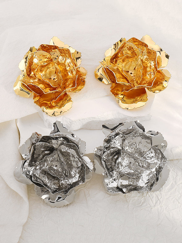 Flower Shape Drop Earrings