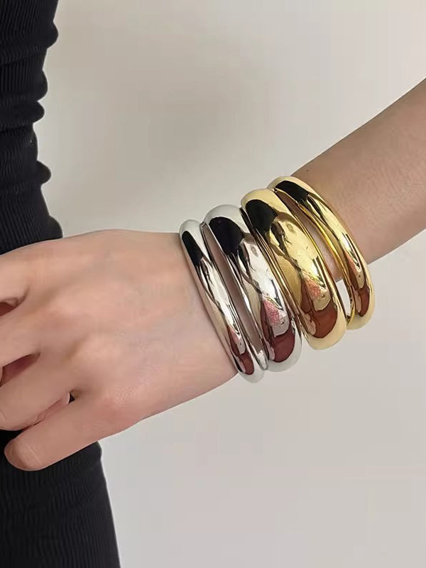 Geometric Shiny Solid Color Bracelet Accessories