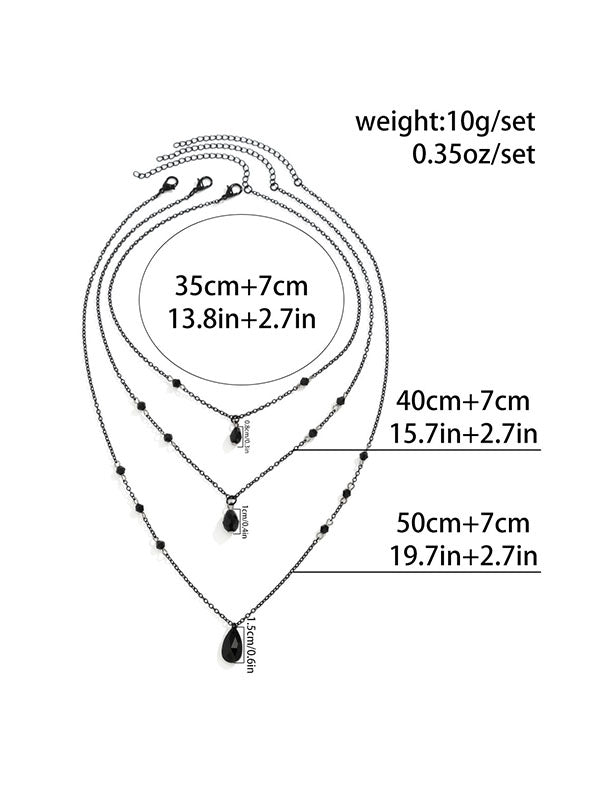 Geometric Layered Necklaces Accessories