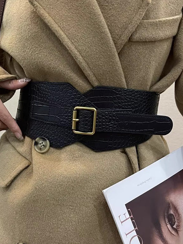 Belt Buckle Geometric Split-Joint Waist Belts & Thigh Cuffs