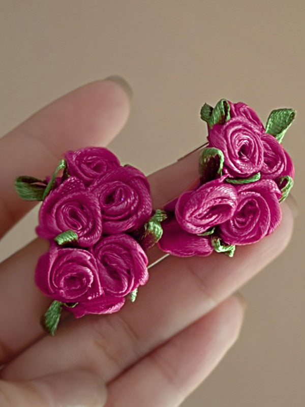 Flower Shape Drop Earrings