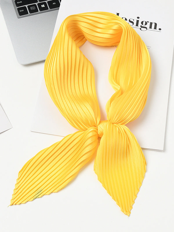 Pleated Solid Color Shawl&Scarf