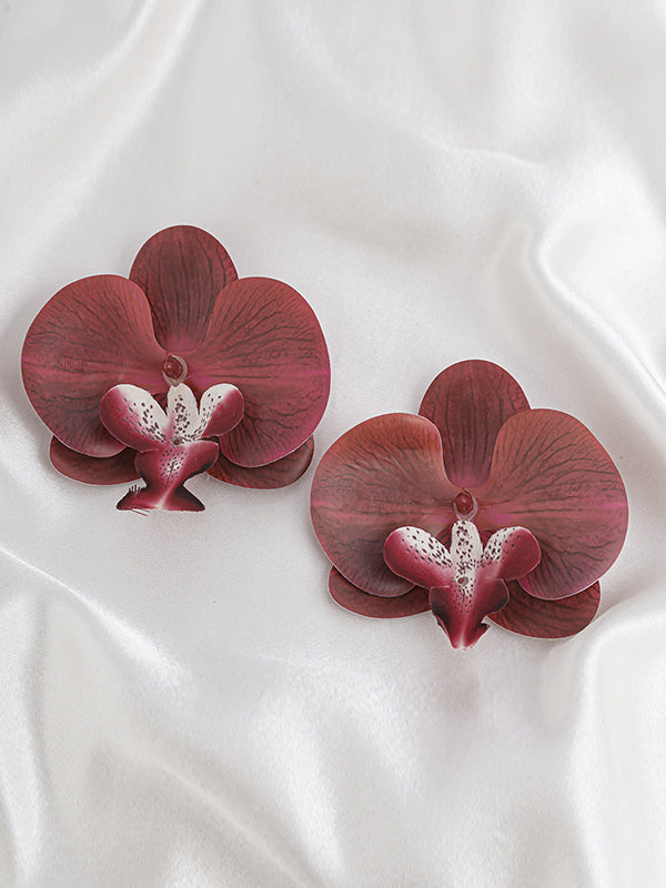 Flower Shape Drop Earrings
