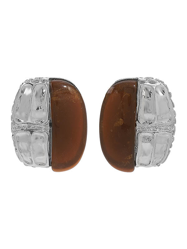 Geometric Split-Joint Drop Earrings