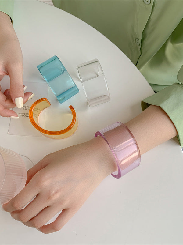 Geometric Ringent Solid Color Bracelet Accessories