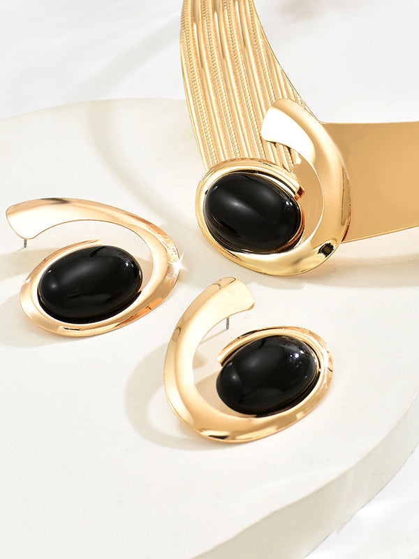 Geometric Drop Earrings Necklaces Accessories