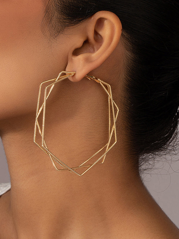 Geometric Drop Earrings