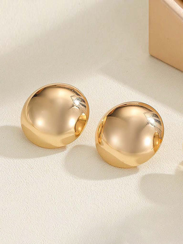 Beaded Solid Color Split-Joint Necklaces + Earrings Accessories Three Pieces