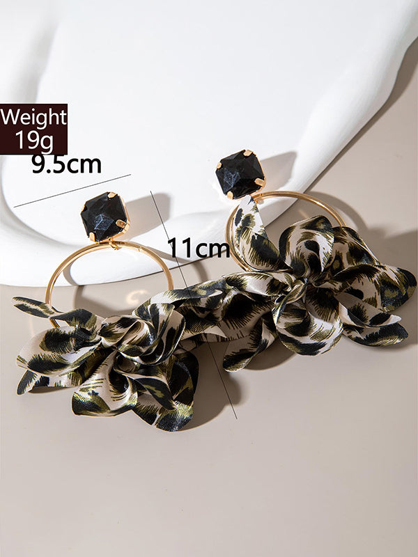 Hollow Leopard Split-Joint Earrings Accessories