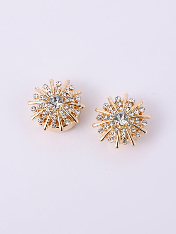 Detachable Rhine Stones Cufflink Accessories