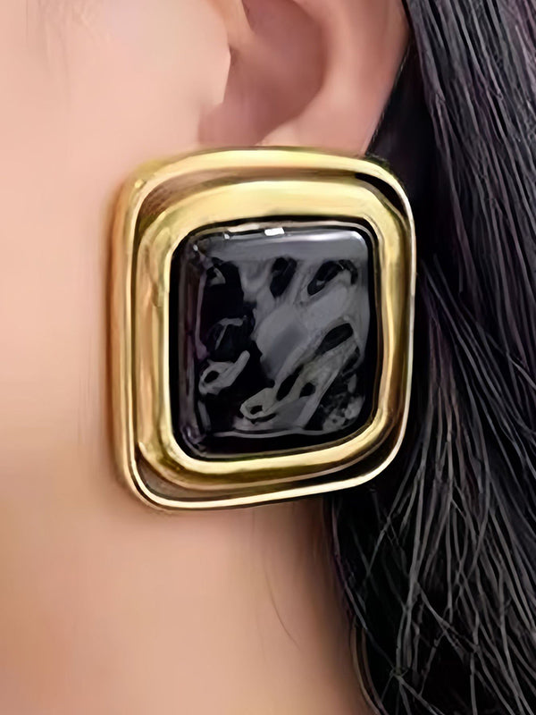 Geometric Shiny Earrings Accessories