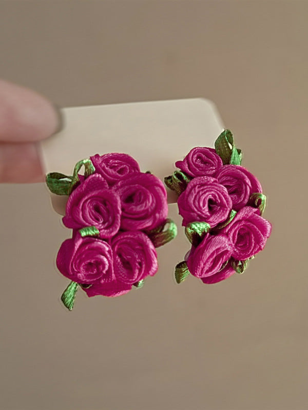 Flower Shape Drop Earrings