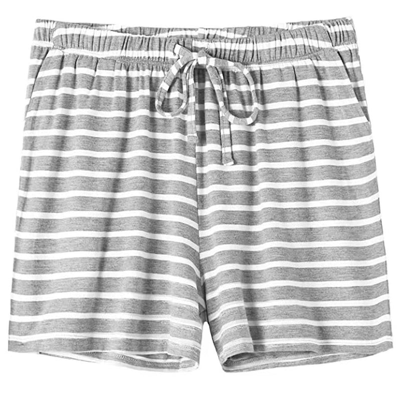 Women Casual Drawstring Pocket Pajama Shorts