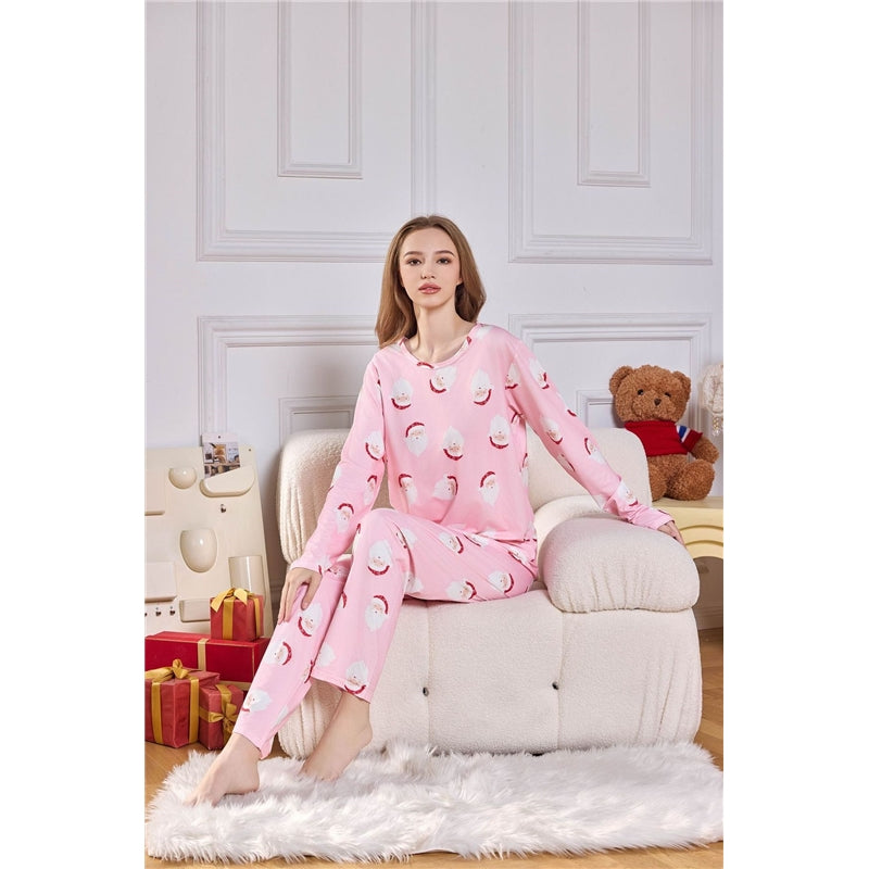 Women Casual Christmas Print Pajamas