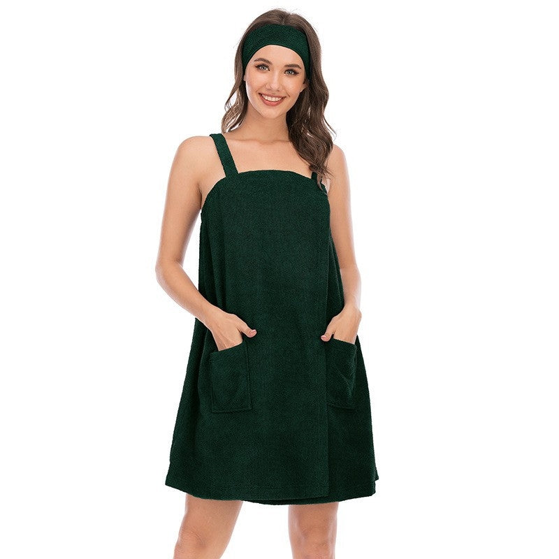 Women Comfortable Solid Color Sling Loose Pajamas