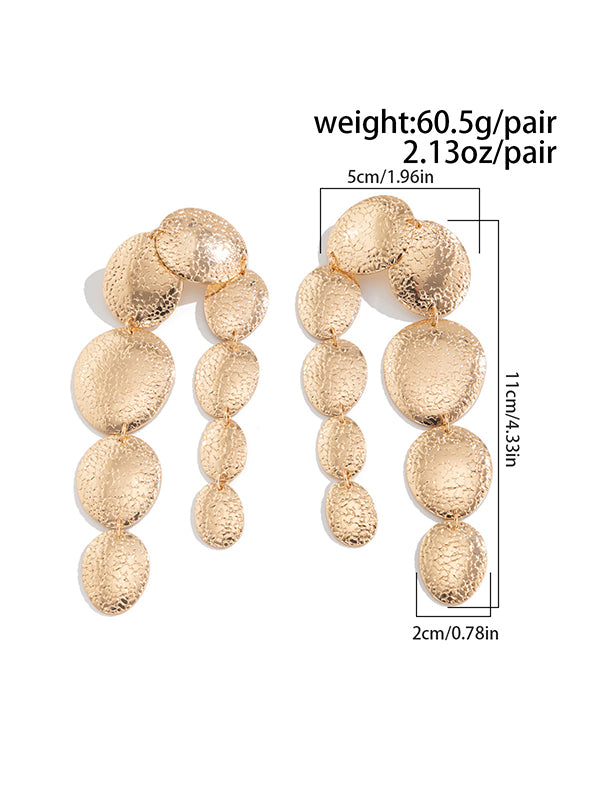 Geometric Tasseled Drop Earrings Necklaces Accessories