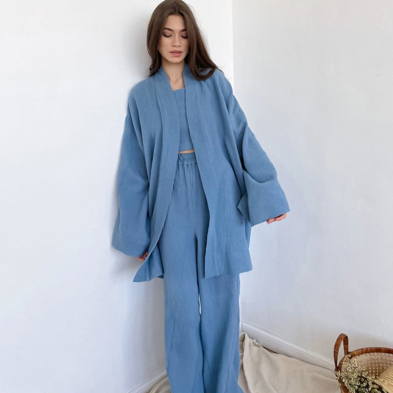 Women Fashion Loose Wear Home Pajamas Set