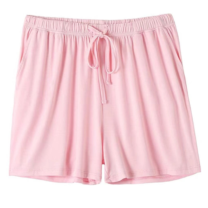 Women Casual Drawstring Pocket Pajama Shorts