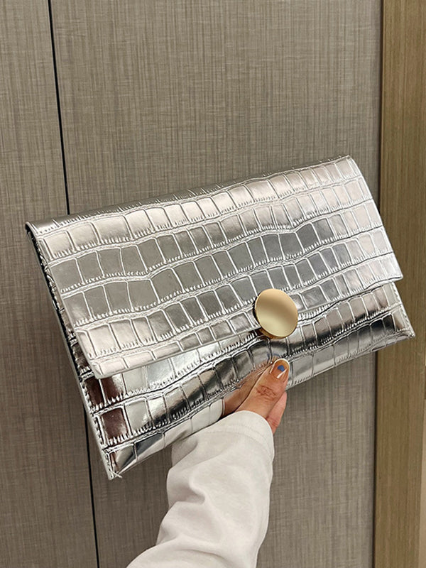 Geometric Shiny Split-Joint Bags Handbags