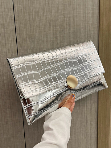 Geometric Shiny Split-Joint Bags Handbags