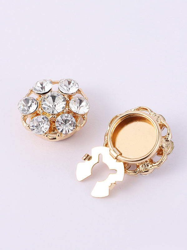 Detachable Rhine Stones Cufflink Accessories