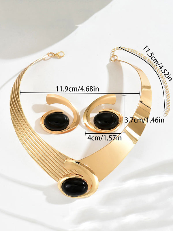 Geometric Drop Earrings Necklaces Accessories