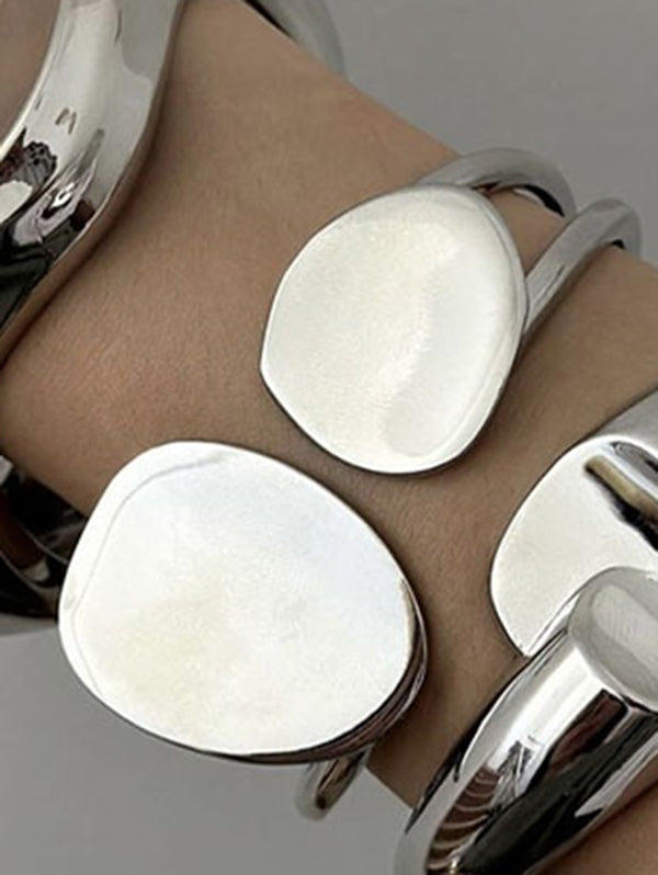 Geometric Hollow Solid Color Bracelet Accessories