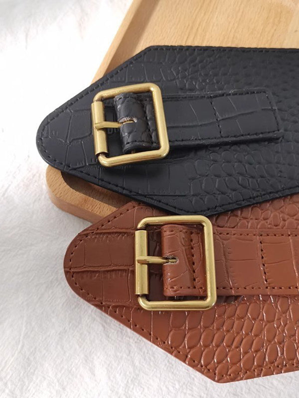 Belt Buckle Geometric Split-Joint Waist Belts & Thigh Cuffs