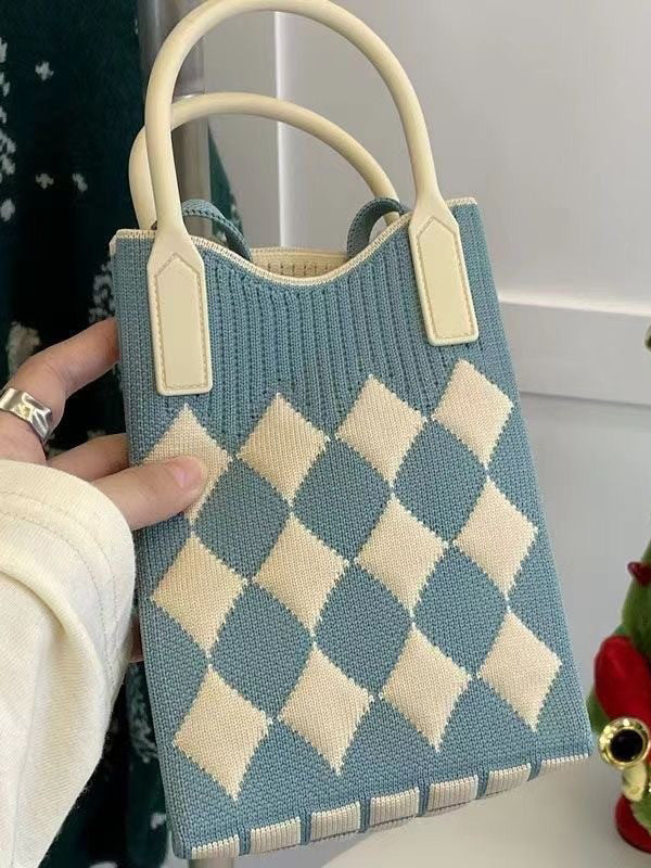 Houndstooth Split-Joint Bags Crossbody Bags Handbags