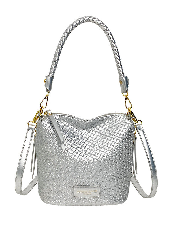 Split-Joint Woven Zipper Bags