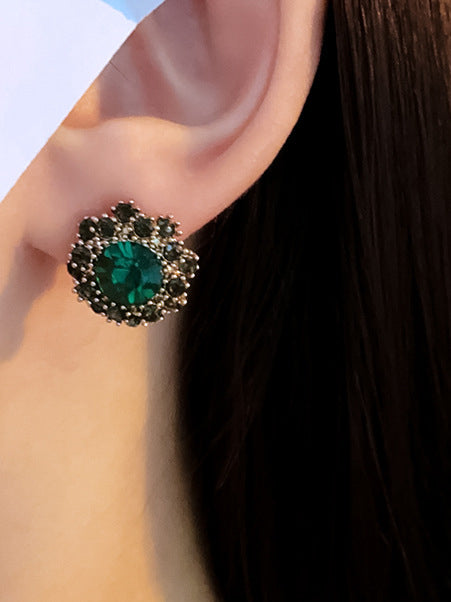 Geometric Rhine Stones Earrings Accessories