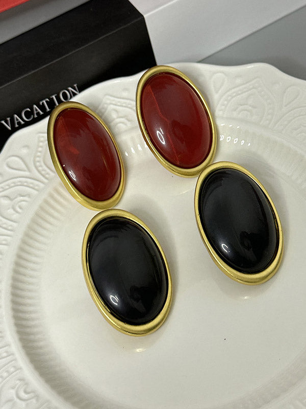 Geometric Split-Joint Earrings Accessories