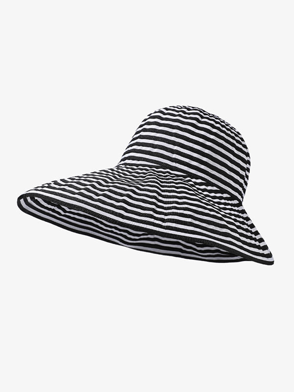 Split-Joint Striped Sun Hat