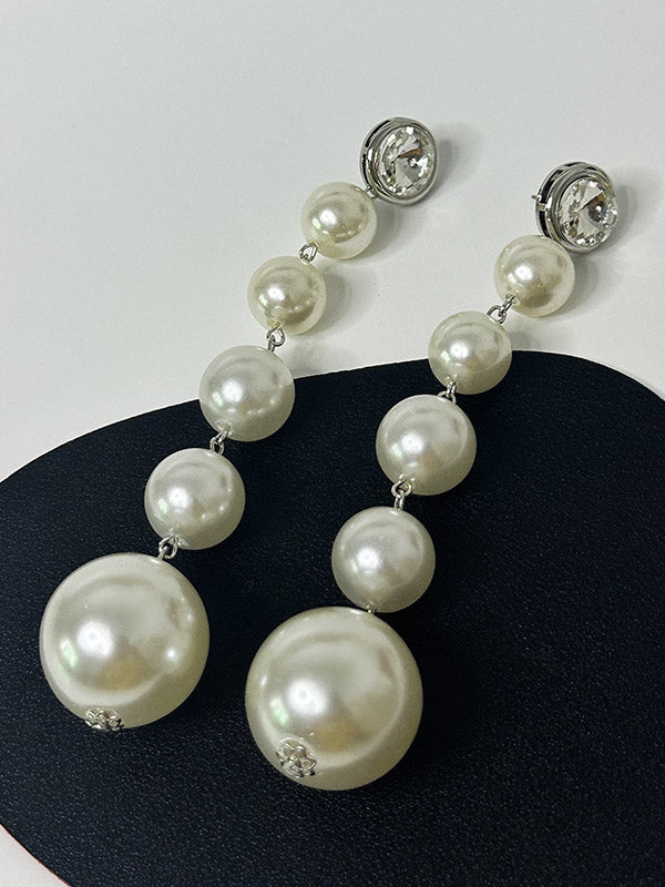 Beaded Geometric Shiny Earrings Accessories