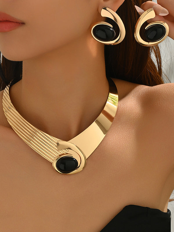 Geometric Drop Earrings Necklaces Accessories