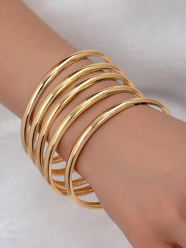 Geometric Layered Bracelet Accessories